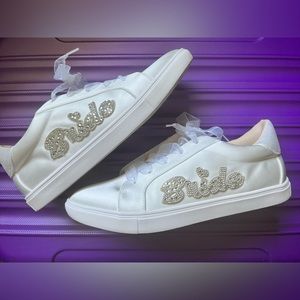 Betsey Johnson Bridal Sparkle Sneakers